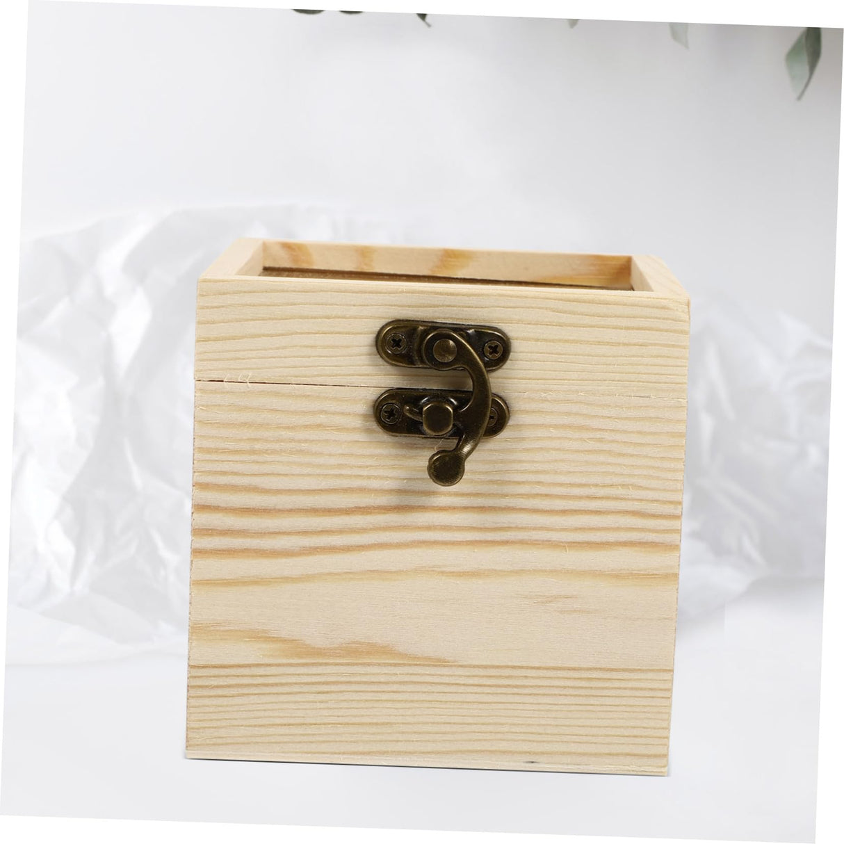 NOLITOY 4 Pcs Wooden Box with Glass Lid Candy Glass Jewelry Keepsake Unfinished Wooden Chest Jewelry Container Necklace Case Glass Container Flowers NOLITOY