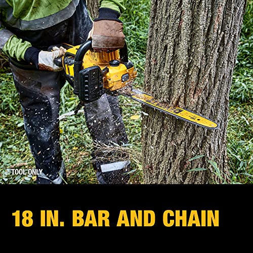 DEWALT 60V MAX Cordless Chainsaw, 18 in., Tool Only (DCCS672B) DEWALT