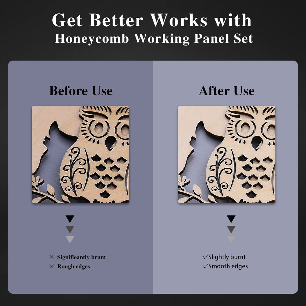 Honeycomb Table, 400x600mm/16x24inch Honeycomb Work Bed Table Platform for Laser CO2 Engraver Cutting Machine, Laser Engraver Accessories, Smooth DYRABREST