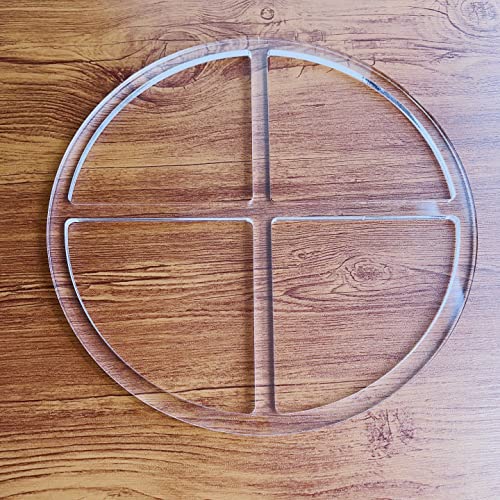 Round 4 Pocket Valet Tray Router Templates, Clear Acrylic Template, Woodworking Router Template Phocaea