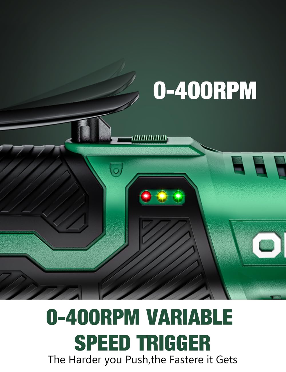 KIMO Cordless Electric Ratchet Wrench Set, 40 Ft-lbs, 400 RPM, 3/8" 12V Cordless Ratchet Kit w/ 60-Min Fast Charge, Variable Speed Trigger, 2-Pack K I M O.