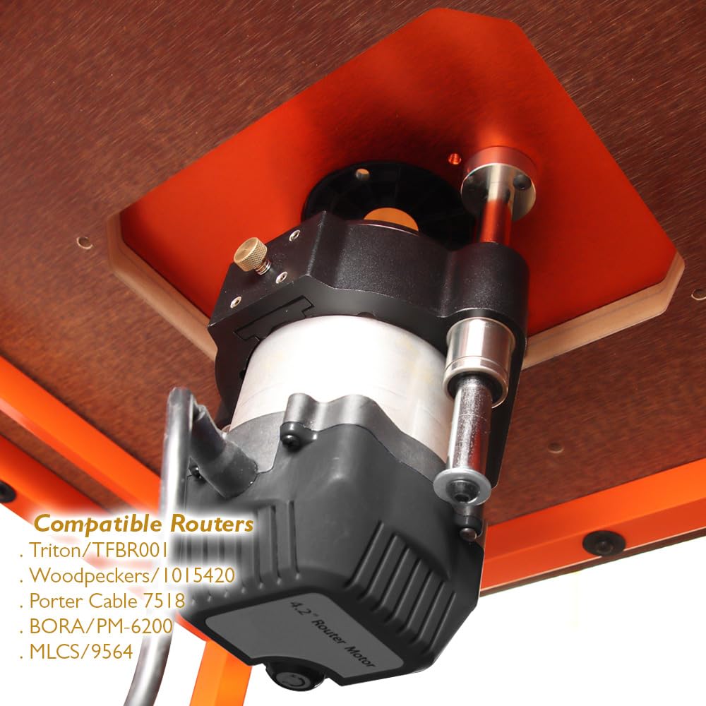 Router Lift Systems for 4.2" Diameter Motors, 9-1/4'' x 11-3/4'' Plate 5-Piece Insert Ring Kit O'SKOOL