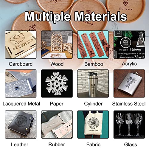 4240 Laser Engraver, 20W Laser Engraving Cutting Machine, Laser Machine 5W Output Power, Laser Cutter for Metal and Wood with 16.5âx15.75â Large CAMXTOOL