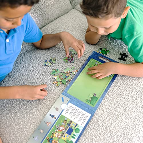 Melissa & Doug PAW Patrol Take-Along Magnetic Jigsaw Puzzles - Big Pup Trucks | Puzzles for Kids | Travel Activity Pad | 3 and Above | Gift for Boys Melissa & Doug