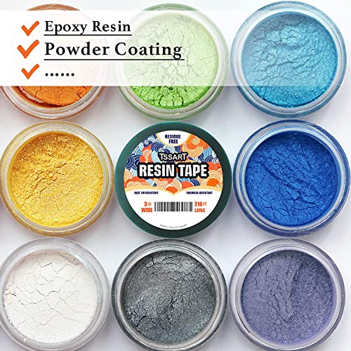 TSSART Resin Tape for Epoxy Resin Molding - Silicone Thermal Adhesive Tape, Oxidation and High Temperature Resistance Easy Peeling, Epoxy Release TSSART