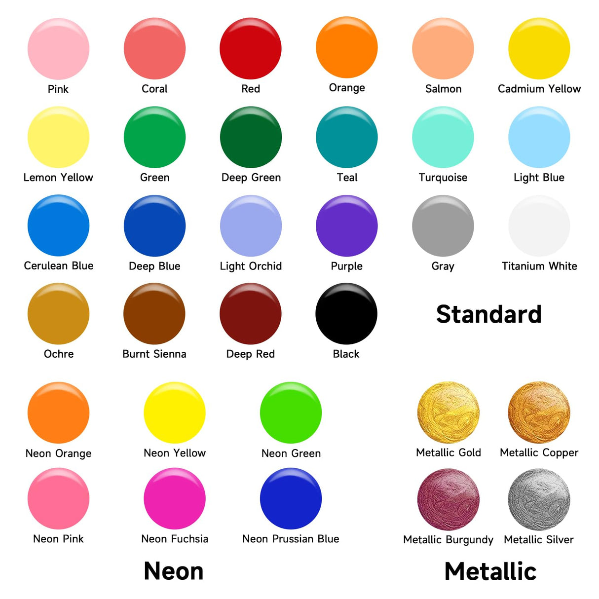 Shuttle Art Acrylic Pouring Paint, Set of 36 Bottles (2 oz/60ml) Pre-Mixed High-Flow Acrylic Paint Pouring Supplies with Canvas, Silicone Oil, Shuttle Art