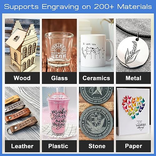 Longer Ray5 10W Laser Engraver, High Accuracy Laser Engraving Machine with 0.06×0.06mm Compressed Spot, 3.5 Inch Touchscreen, 60W Laser Cutter for Naccolly