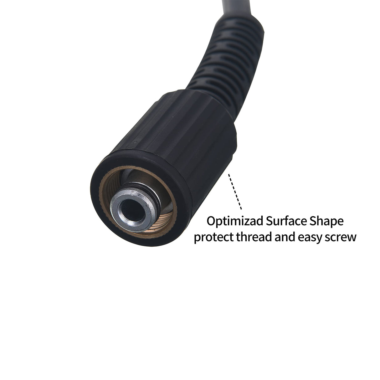 Tool Daily High Pressure Washer Hose, 25 FT X 1/4 Inch, 3600 PSI, M22 14mm, Replacement Power Washer Hose for Most Brands Tool Daily