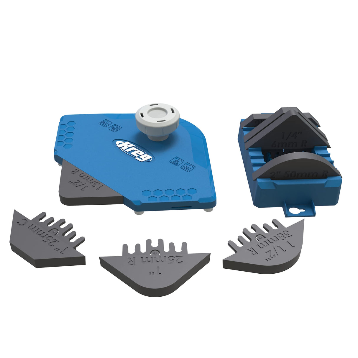 Kreg PRS1000 Corner Routing Guide Set - Corner Routing Guide - Use with Any Trim Router, Handheld Router, or Router Table - Router Woodworking Tool KREG