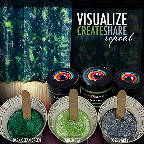 Mica Powder Pigment “Dark Ocean Green” (50g) Multipurpose DIY Arts and Crafts Additive | Woodworking, Natural Bath Bombs, Resin, Paint, Epoxy, Soap, Eye Candy