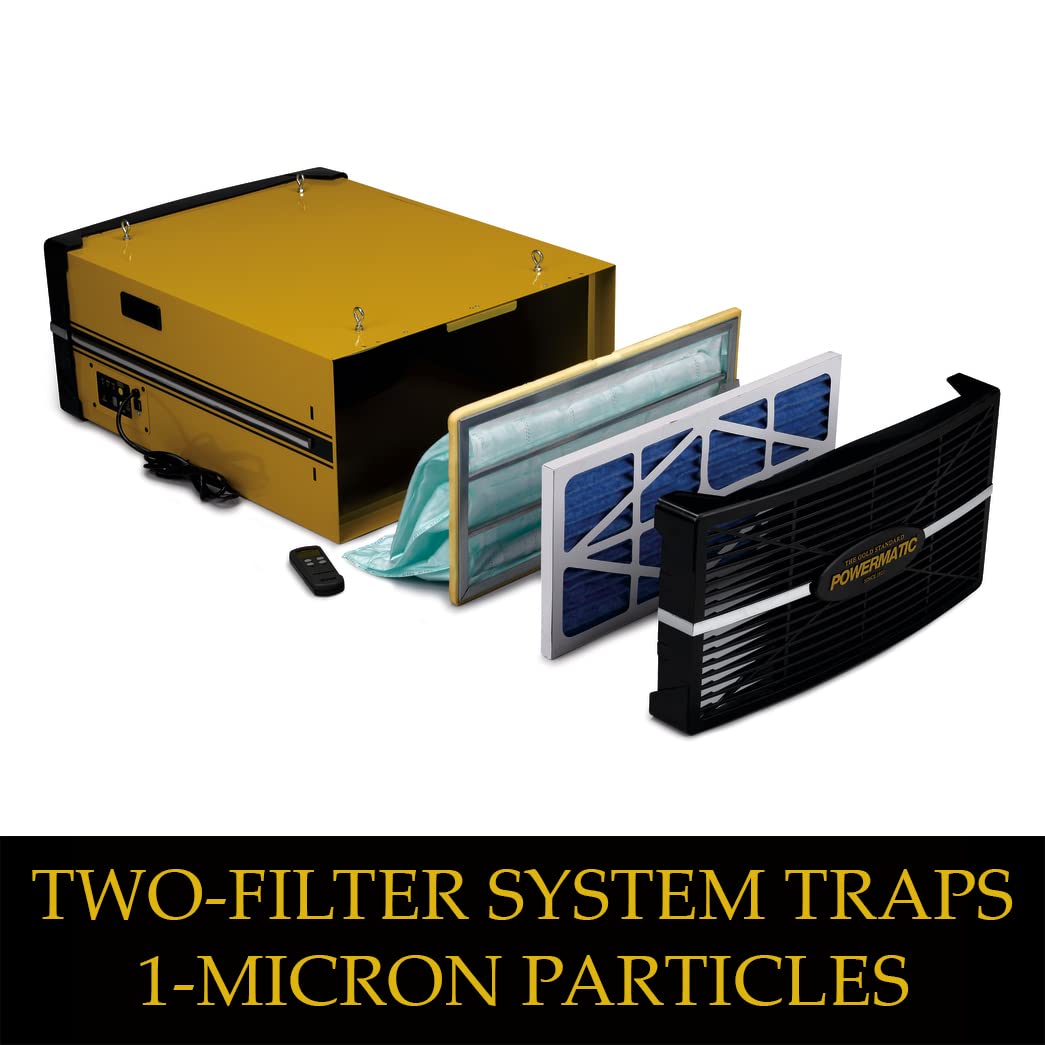 Powermatic PM1200 Air Filtration System, 5-Micron Filter, 1196 CFM, 1Ph 115V (1791330) Powermatic