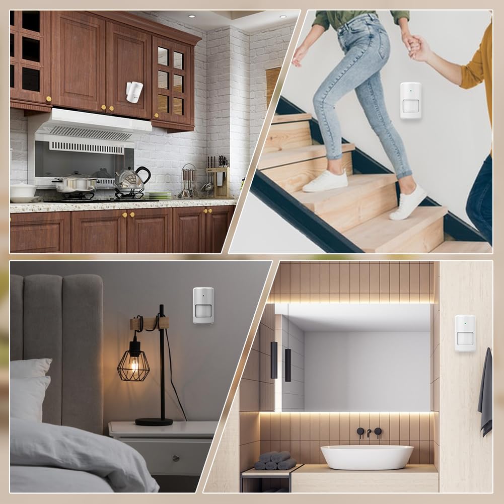 Motion Sensor Switch with Outlet, ASOFTY PIR Wireless Motion Sensor Plug with Light Sensor, Adjustable Sensitivity, IP54 Waterproof, Auto Activated ASOFTY