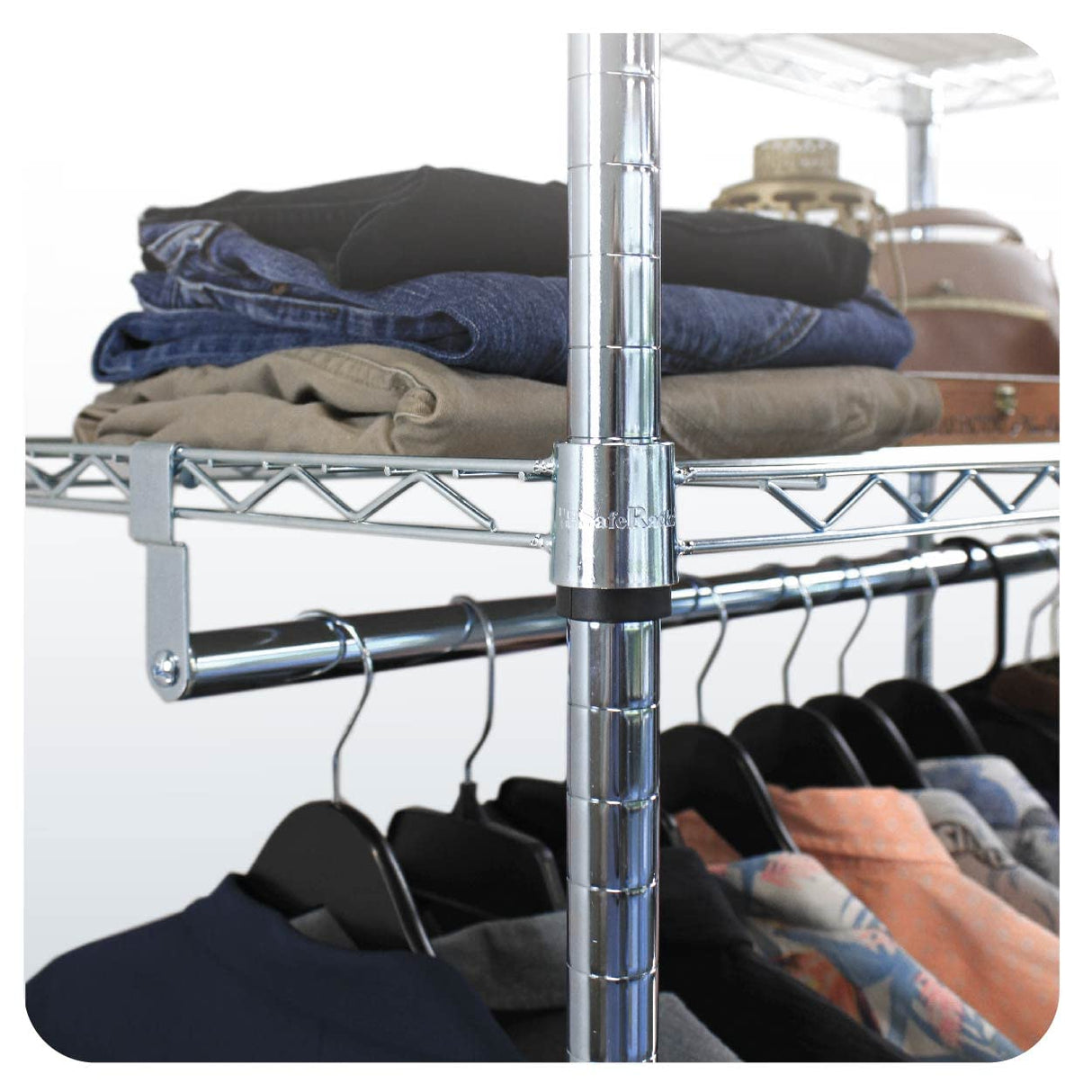 MonsterRax Clothing Rack - Garment Rack Storage, Wardrobe Clothes Organizer, Steel Clothing Racks, Shoes and Clothing Organizer, Adjustable Garment MonsterRAX Storage Solutions