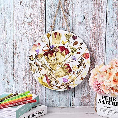 Sublimation Blank Wooden Door Hanger Unfinished Blank Sign Door Hanger Sublimation Round Door Hanger for St Patrick's Day DIY Decoration Jetec