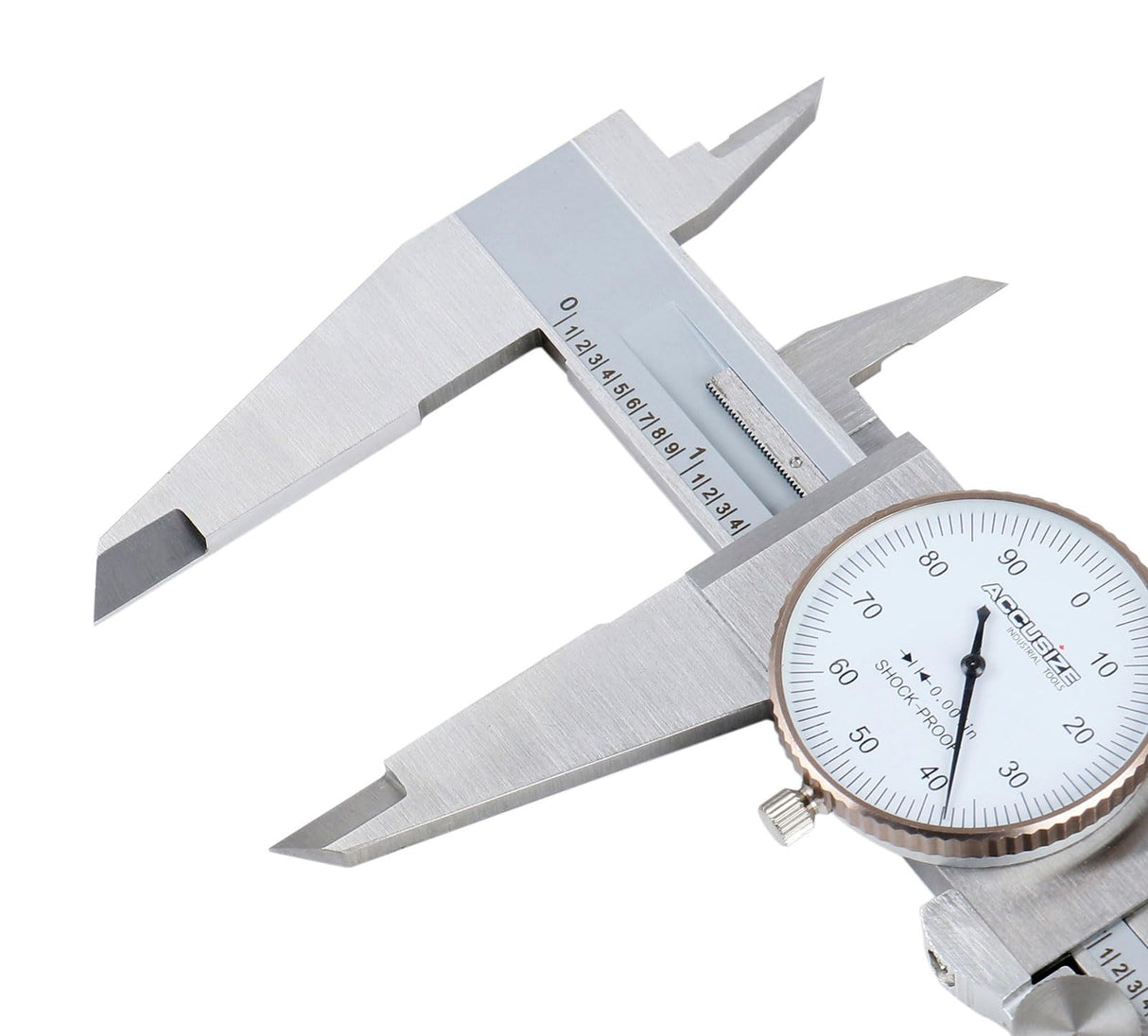 Accusize Industrial Tools 0-12 inch by 0.001 inch Precision Dial Caliper, Stainless Steel, in Fitted Box, P920-S212 Accusize Industrial Tools