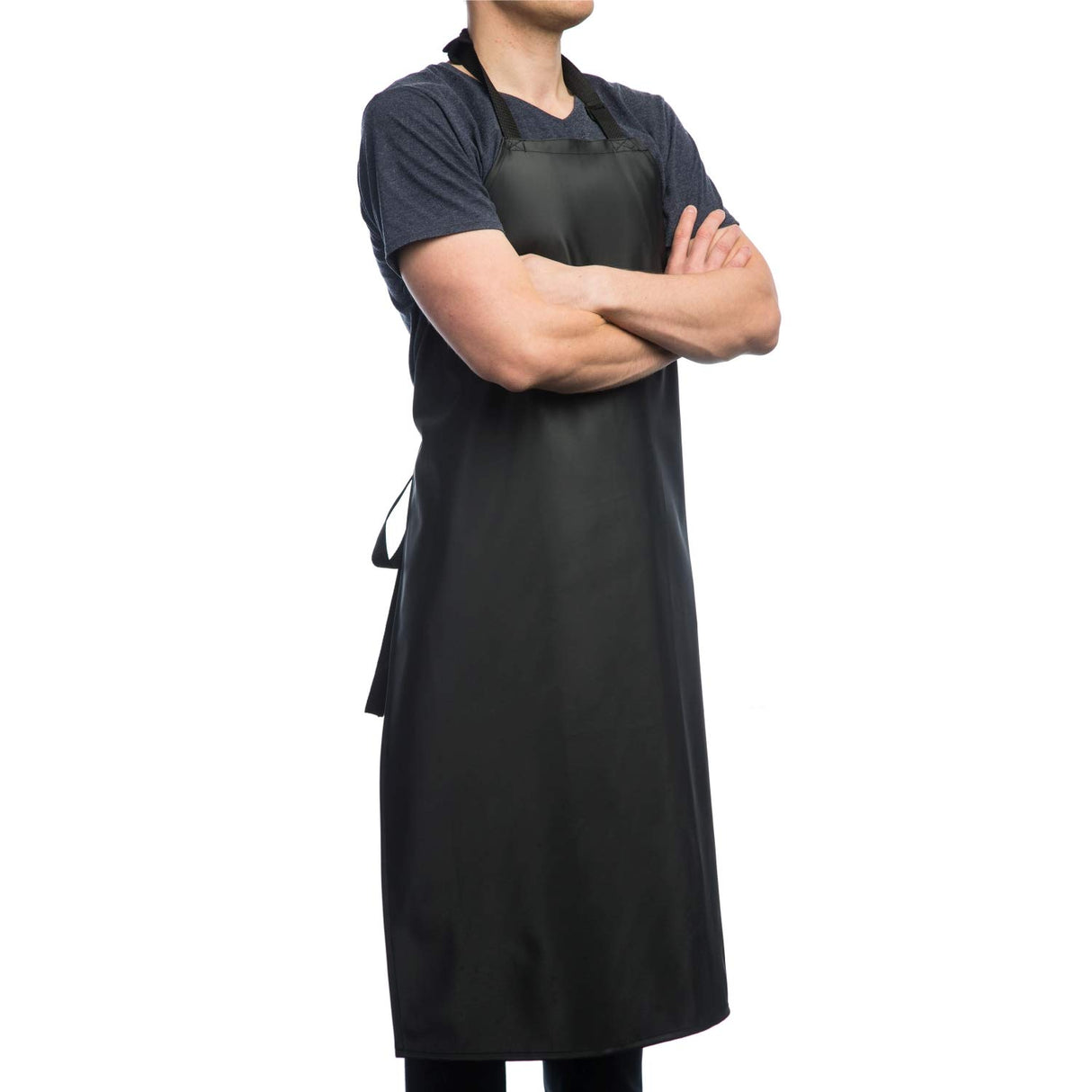 Aulett Home Waterproof Rubber Vinyl Apron - Heavy Duty Rubber Apron Model - Stay Dry - Dishwasher Apron - Industrial Chemical Resistant Plastic - Aulett Home