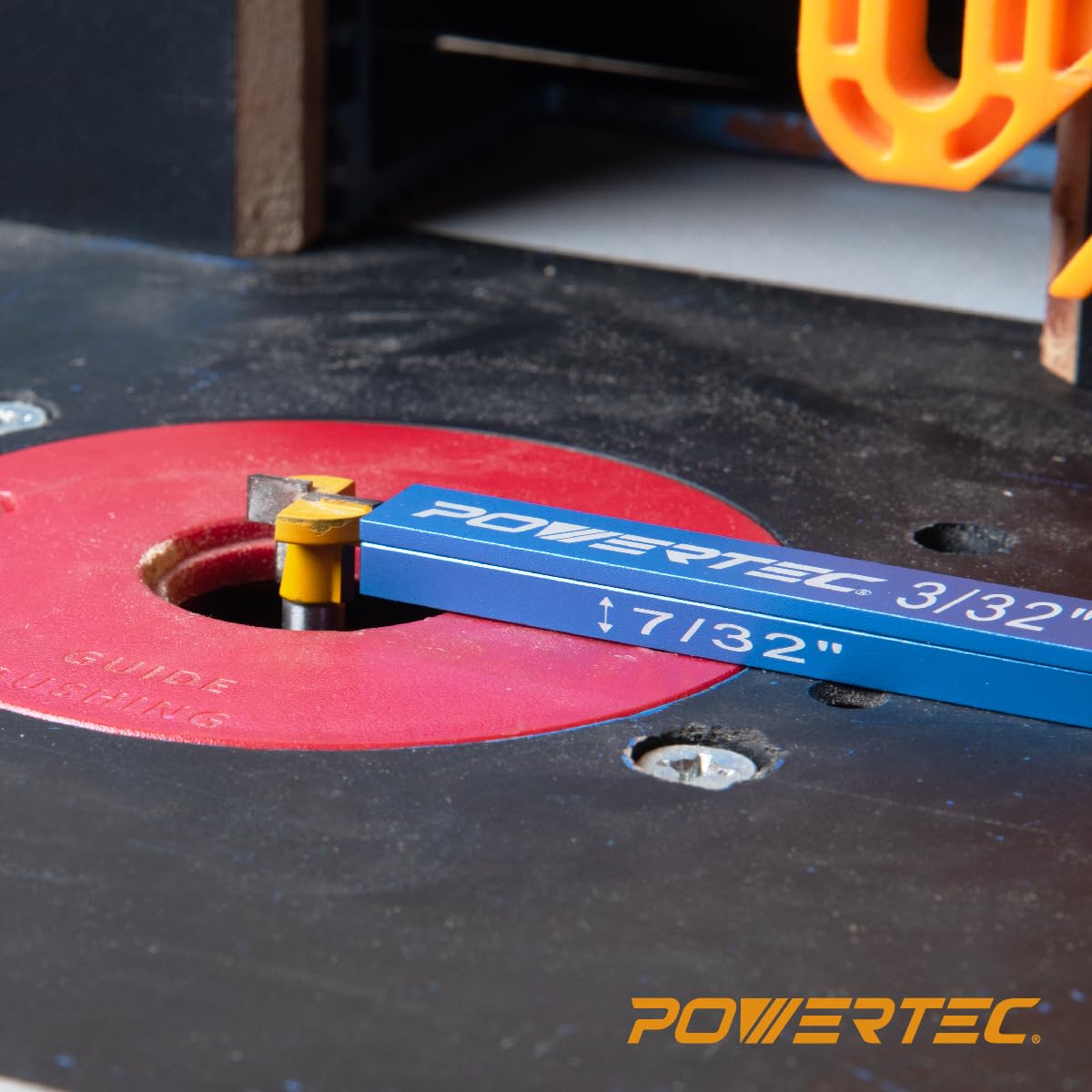 POWERTEC 15pcs Setup Blocks Height Gauge Set, Router Table Setup Bars for Router Bit/Table Saw Blade Height, Band Saw, Drill Press, Aluminum Marking POWERTEC