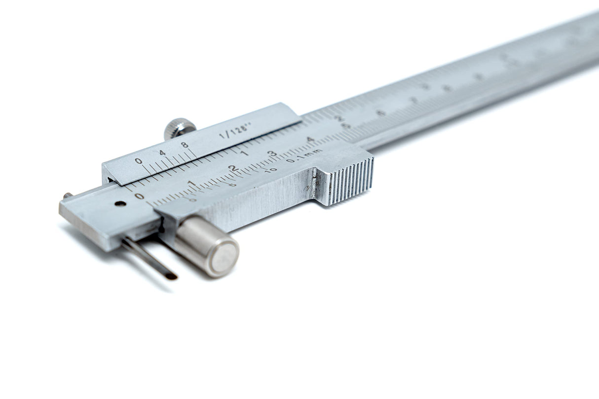 LLDSIMEX Parallel Marking Vernier Caliper 0-200mm/8 Inch Stainless Steel Marking Gauge Parallel Cross Calipers Measuring Tool with 2 Carbide LLDSIMEX