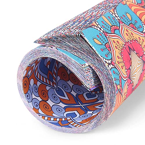 Origami Paper 6x6 Double Sided 50 Sheets 10 Colors origami kit Japanese Chiyo Square Craft Kits Easy Fold Arts Crafts DIY Handwork Beginner Bohemia Mifuner