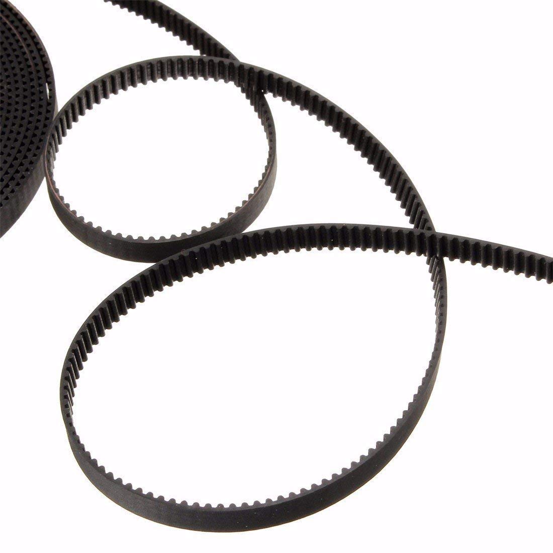 3D Printing GT2 Timing Belt, Zeelo 5 Meters (16.4ft) GT2 Open Timing Belt 2mm Pitch 6mm Width Rubber Fiberglass Fit for RepRap Prusa Mendel Rostock Zeelo