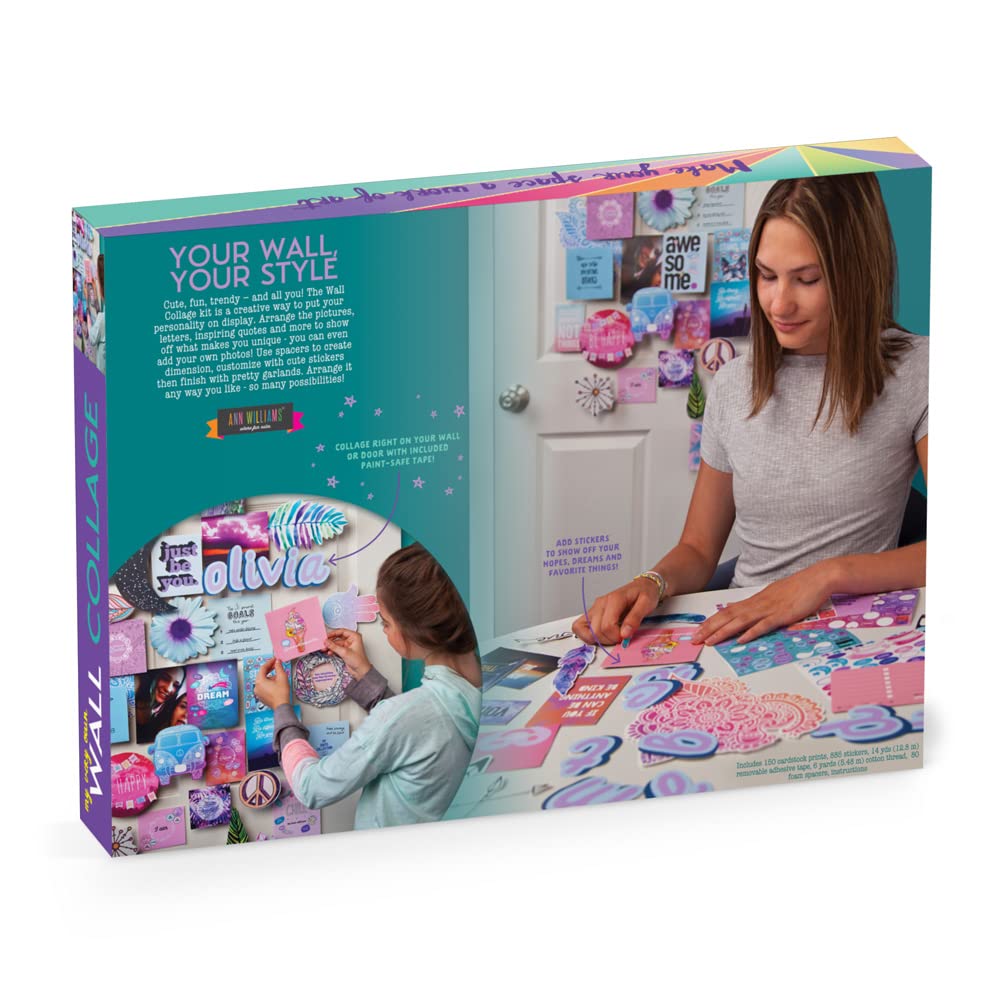 Craft-tastic DIY Wall Collage – Craft Kit – Personalize Your Space with Inspiring Quotes, Pre-cut Designs & Pictures Craft-tastic