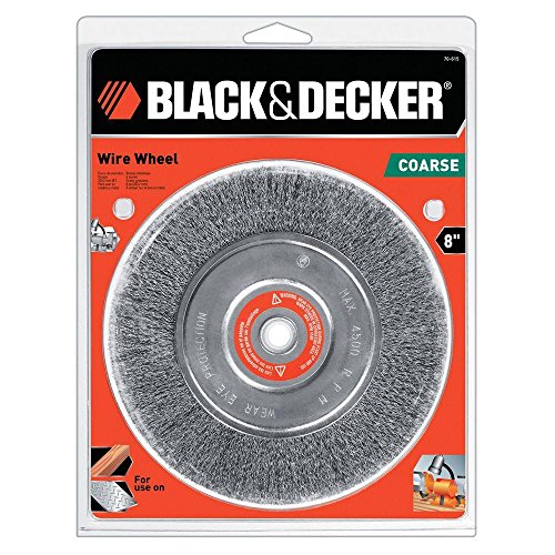 Black & Decker 70-615 Wire Wheel Coarse Bench Grinder, 8-Inch BLACK+DECKER
