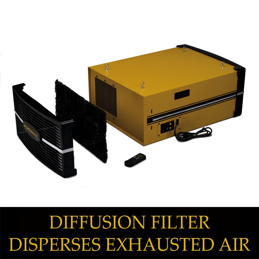 Powermatic PM1200 Air Filtration System, 5-Micron Filter, 1196 CFM, 1Ph 115V (1791330) Powermatic