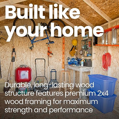 Handy Home Products Scarsdale 10x16 Do-It-Yourself Wooden Storage Shed Handy Home Products