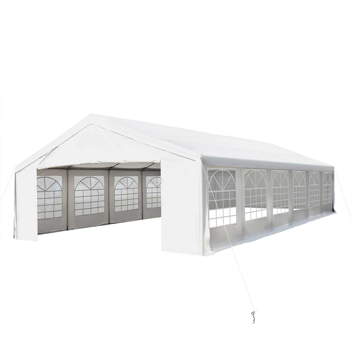 Outsunny 20' x 40' Heavy Duty Party Tent & Carport with Removable Sidewalls and Double Doors, Large Canopy Tent, Sun Shade Shelter, for Parties, Outsunny