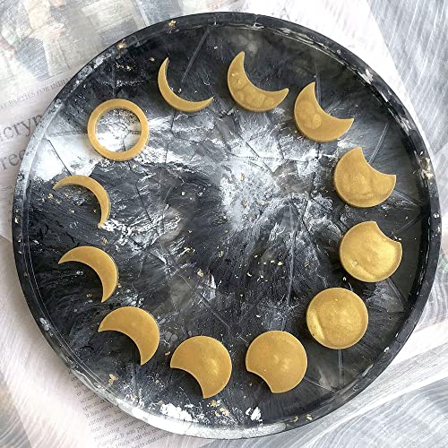 Fuerlun Large Resin Molds 14 Inch Round Silicone Molds for Table, Round Stool, Epoxy Resin Casting Molds for Big Tray, Clock, Resin Art, Gifts Fuerlun