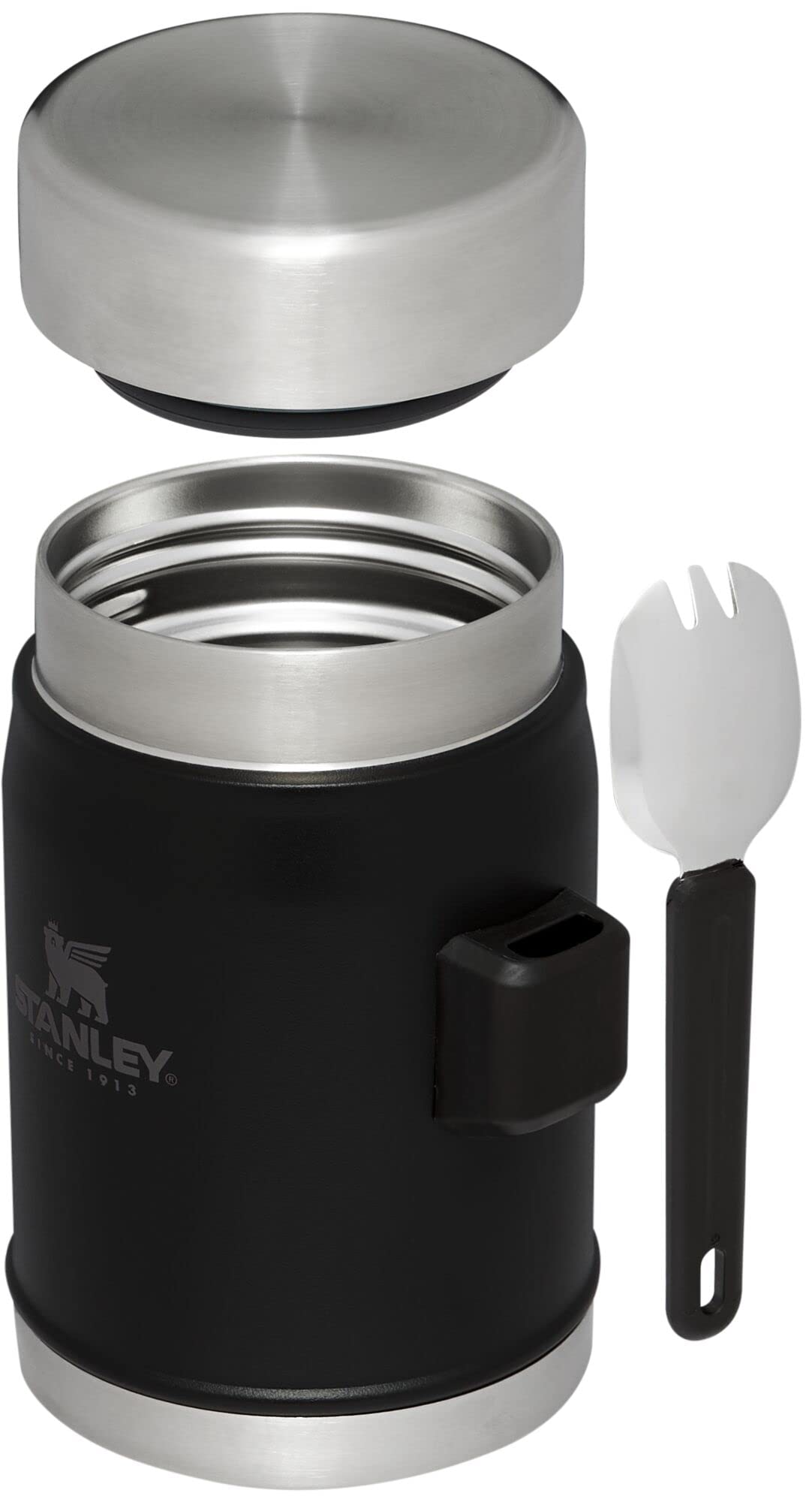 Stanley Classic Legendary Classic Food Jar + Spork 14oz Matte Black STANLEY
