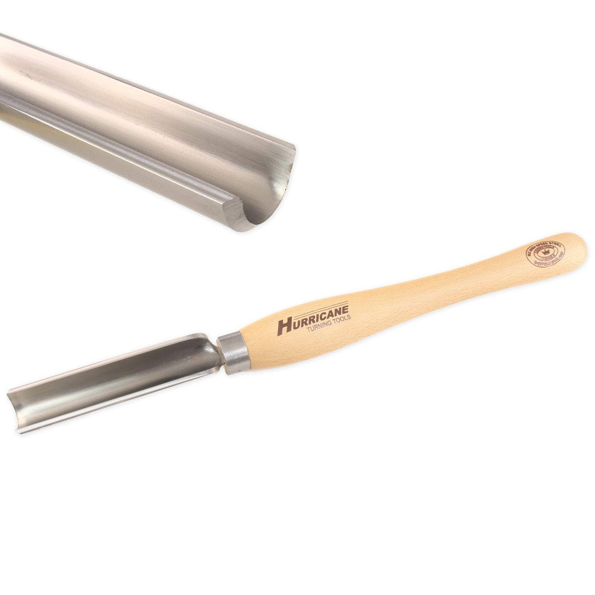 Hurricane Turning Tools, HTT-231W, M2 HSS, 1 1/4" Spindle Roughing Gouge for Woodturning Hurricane Turning Tools