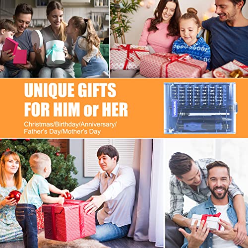 Mini Screwdriver Set with 42 Bits, VCELINK 45 in 1 Small Precision Magnetic Tiny Screwdriver Bit Kit with Tweezers & Extension Shaft for Laptop, PC, VCELINK