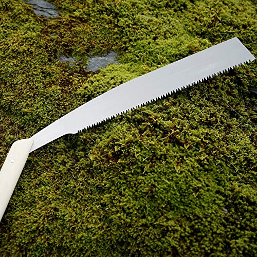 KAKURI Temagari Saw 14" Long Japanese Tree Limb Saw, Razor Japanese Steel Blade, Large Hand Pruning Saw for Cutting Tree, Log, Limb, Thick Branch, KAKURI