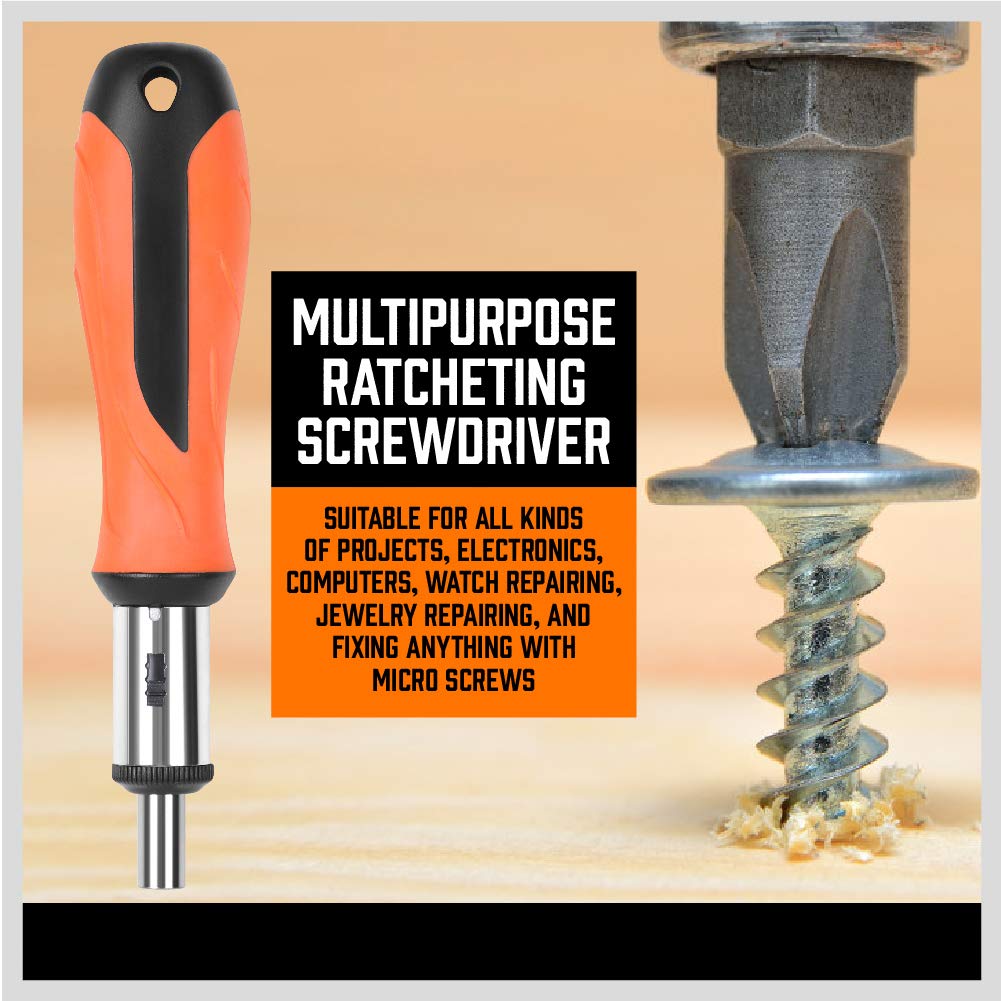 124-Piece Ultimate Screwdriver Set with Magnetic Tips & Racking, Premium Screw Driver Bits, Pricision Screwdrivers, Allen Keys, Nut Drivers and More SEDY