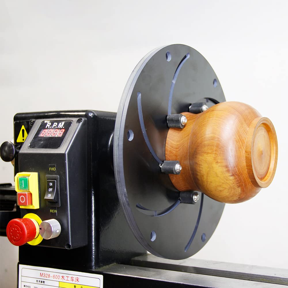 12-Inch Longworth Wood Lathe Chuck, Self-Centering with 1-Inch - 8TPI Thread Lathe Chuck PHUKIMLONG