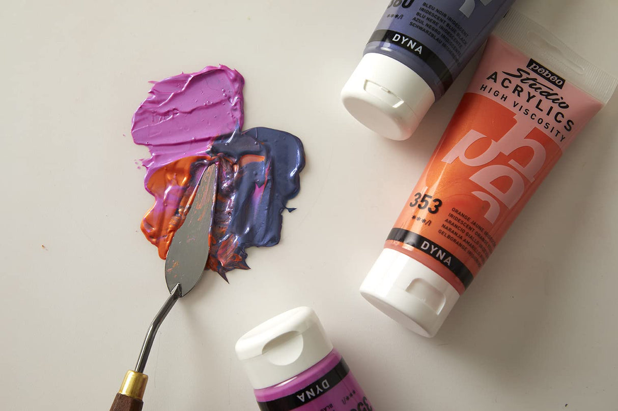 Pébéo 832-360 - Studio Acrylics Fine Acrylic - Acrylic Paint - Iridescent Acrylic - Iridescent Blue Black 100ml/3.38oz Pebeo