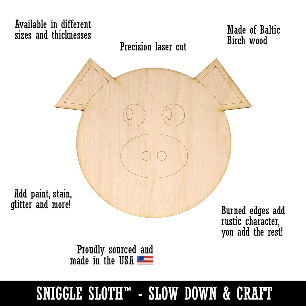 Mermaid Tail Unfinished Wood Shape Piece Cutout for DIY Craft Projects - 1/4 Inch Thick - 6.25 Inch Size Sniggle Sloth