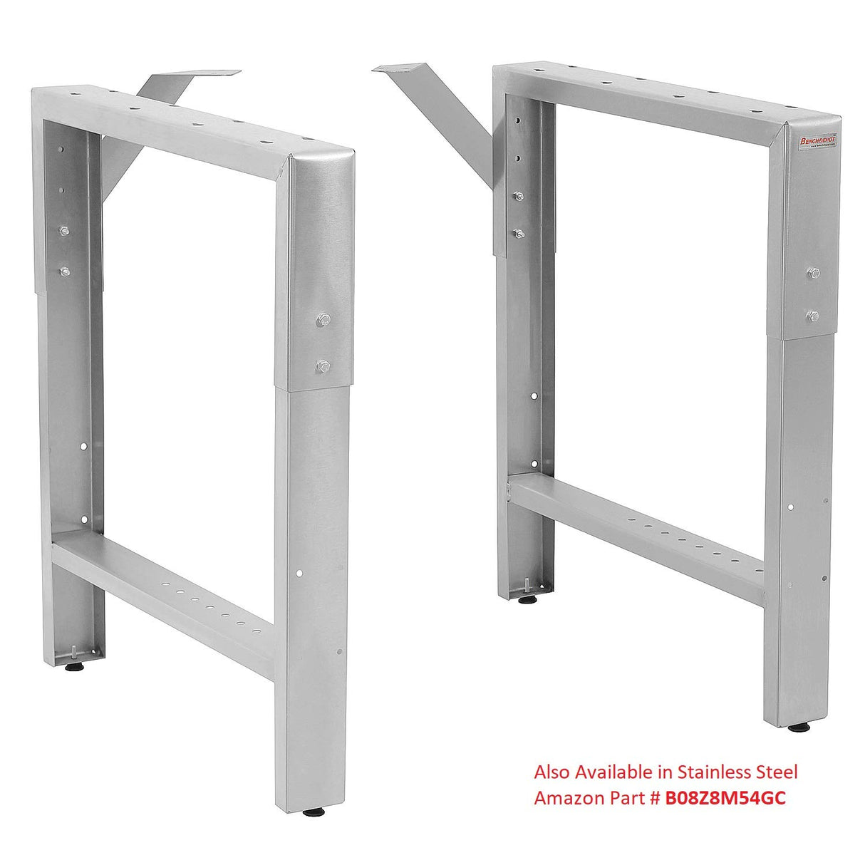 Workbench Table Frame 20" Depth - Black - 29" to 35" Height Adjustable - by BenchPro BenchPro