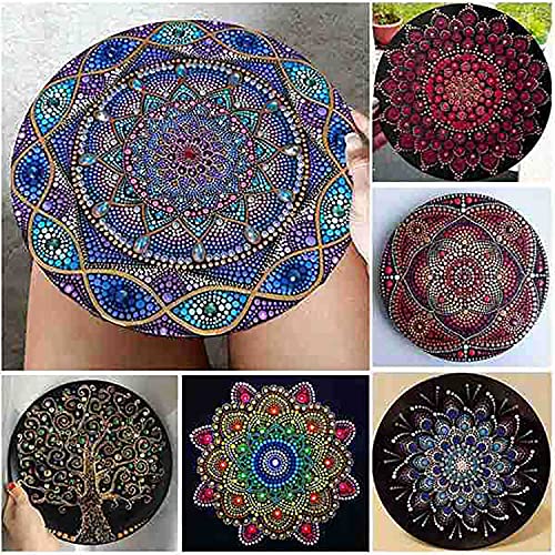 Chironal 24Pcs Painting Rocks Coloring Drawing DIY Tools Creative Mandala Dotting Tools Set Chironal