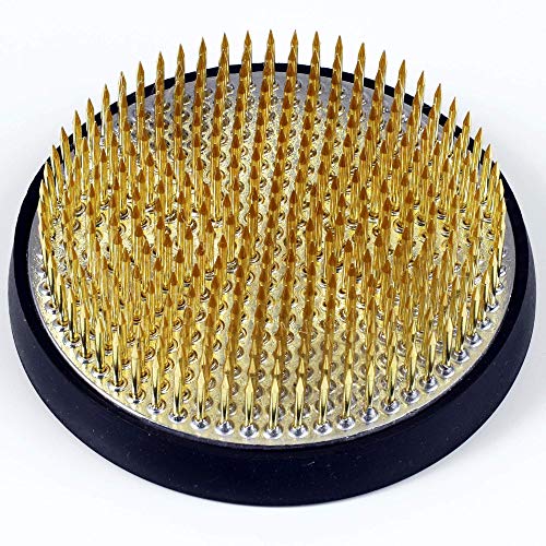 Wazakura Made in Japan Ikebana Tool Kit - Ikenobo Scissors + Brass Kenzan Flower Holder, Japanese Floral Arrangement Set, Florist Shears and Pin Frog Wazakura