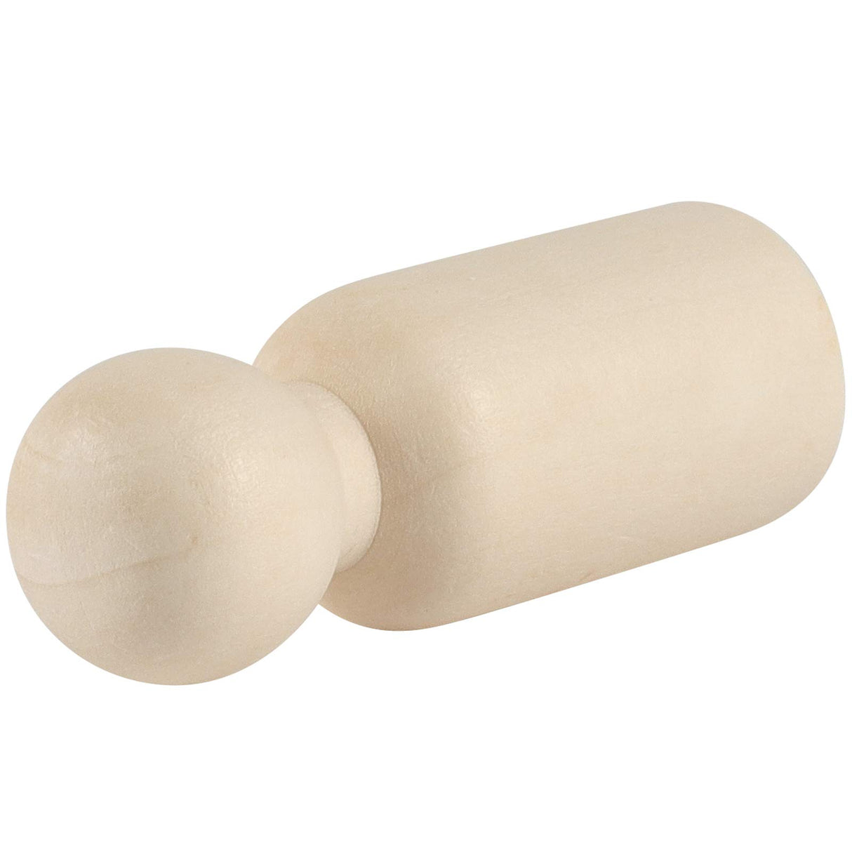 ZEONHAK 120 Pack Natural Unfinished Wooden Peg Dolls, Wooden Peg Doll People, Wooden Peg Doll Body for DIY Crafts Wedding Party Home Decoration ZEONHAK