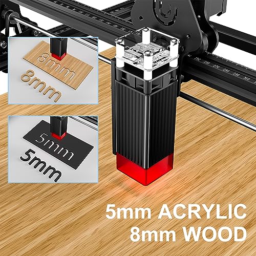 IWECOLOR Laser Engraver, 50W High Accuracy Laser Engraving Machine with 410x400mm Large Working Area, 5.5-7.5W Laser Power Engraver and Cutter for IWECOLOR