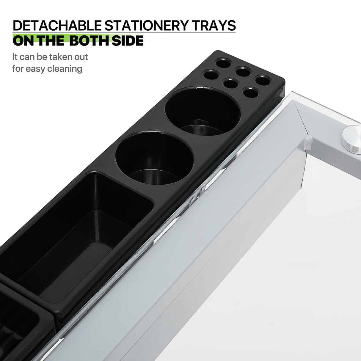 Magshion Drafting Table Adjustable Height Artist Desk with Tilting Clear Glass Tabletop, Portable Art Desk with 2 Storage Drawers and 2 Lockable Magshion