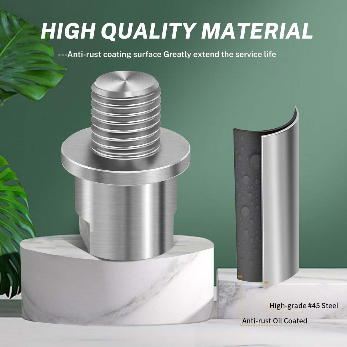 HAowosi Lathe Headstock Spindle Adapter,Converts 3/4" x 10TPI to 1" x 8TPI for Woodworking Lathe HAowosi