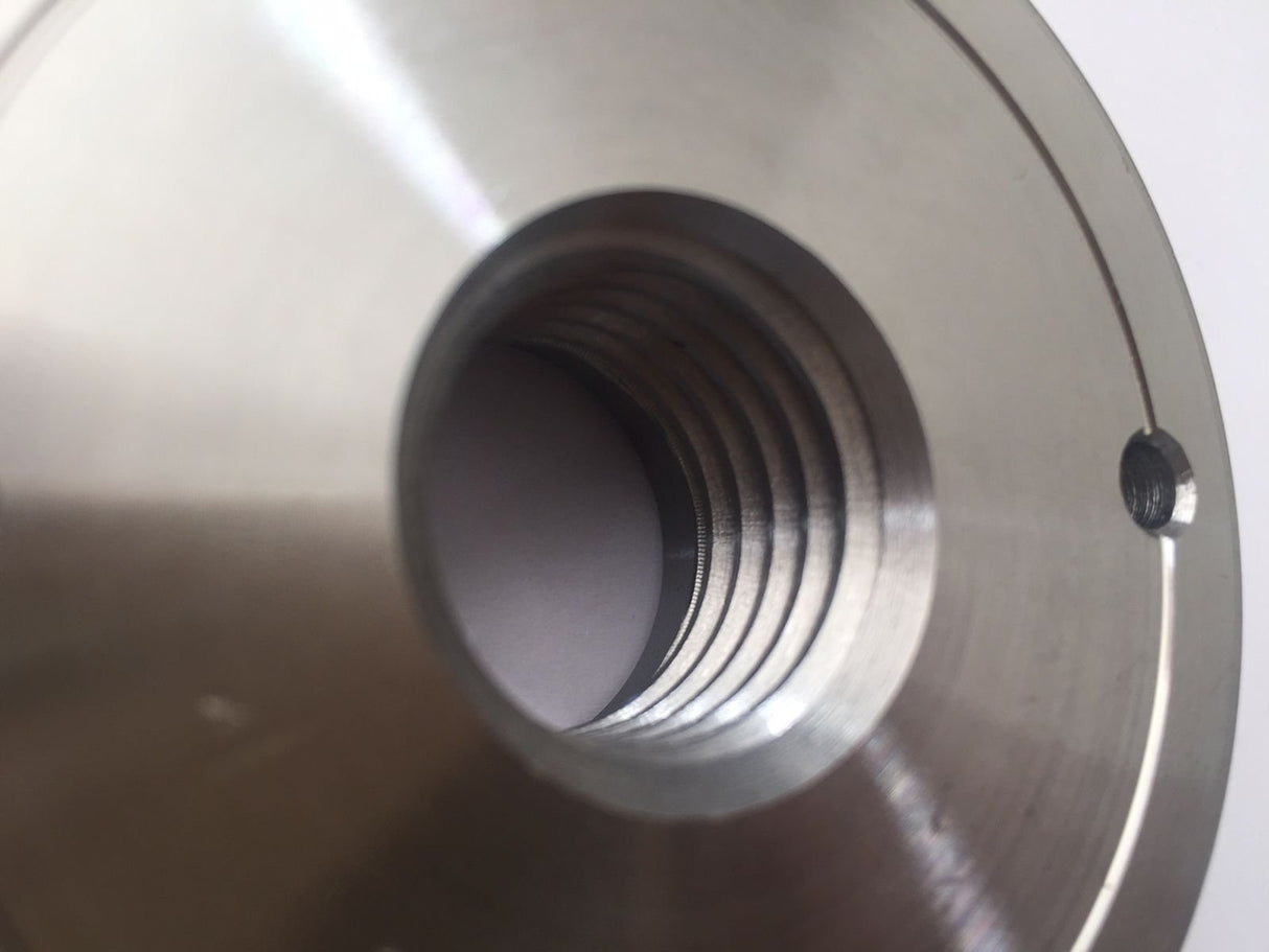 Steel Face Plate 1"-8 Threaded for Wood Lathe Turning (3") ONESTEP-TOOLS