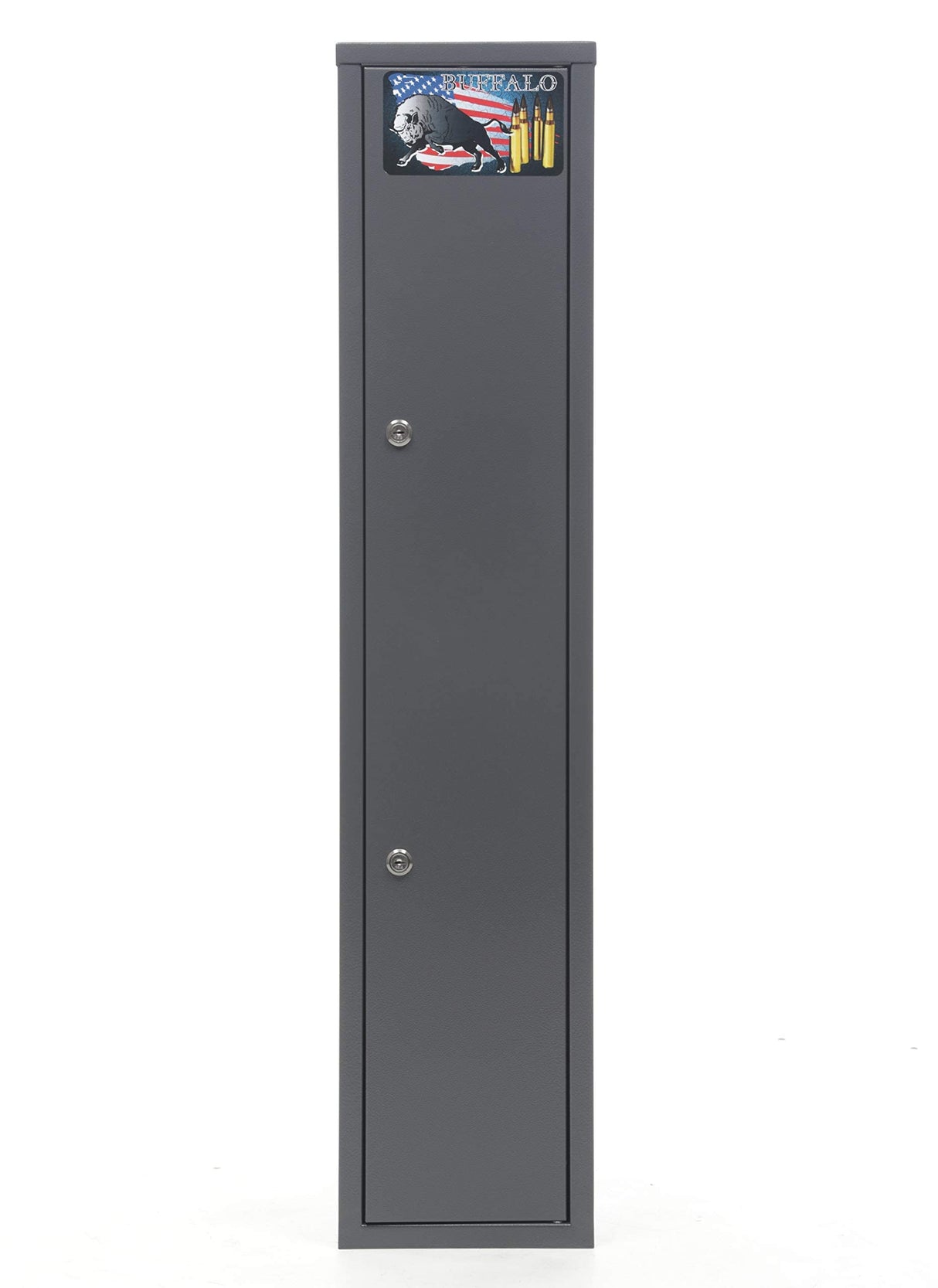 SK New Interiors Buffalo 1015 Gun Rifle Shotgun Metal Small Security Cabinet Safe Storage with Separate Pistol/Ammo Area SK New Interiors