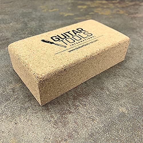 Flat Beveled Cork Sanding Block for Guitar Luthiers - Tool - Carpenter - Files - Guitar - Bodies - Wood - Furniture - Bass - Repair instruments - Guitar tools USA