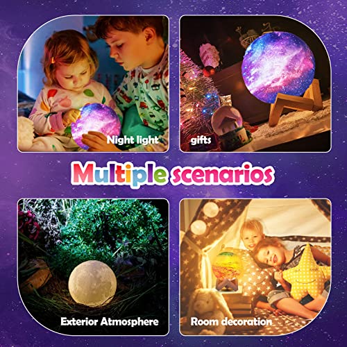 Paint Your Own Moon Lamp Kit, Cool Gifts DIY 3D Space Moon Night Light, Art Supplies Arts & Crafts Kit, Arts and Crafts for Kids Ages 8-12, Toys Beanhom