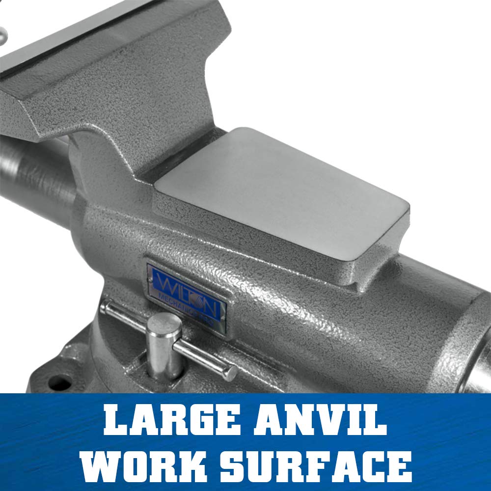 Wilton 8" Mechanics Pro Bench Vise, 8-1/2" Jaw Opening, 4-1/2" Throat (Model 880M) Wilton